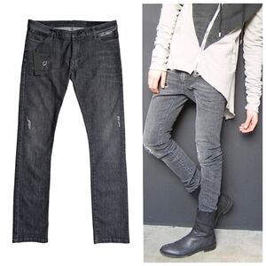 Stylish Charcoal Skinny Jeans for Men